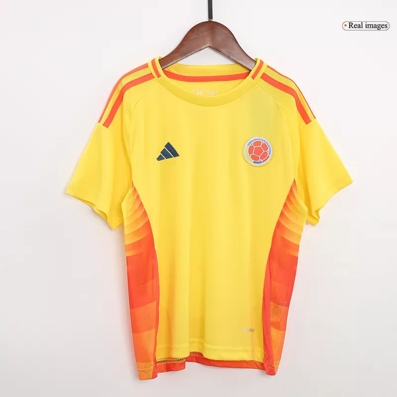 Colombia Home Jersey Kit Copa America 2024 Kids(Jersey+Shorts)