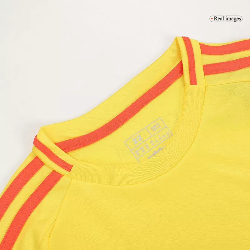 Colombia Home Jersey Kit Copa America 2024 Kids(Jersey+Shorts)