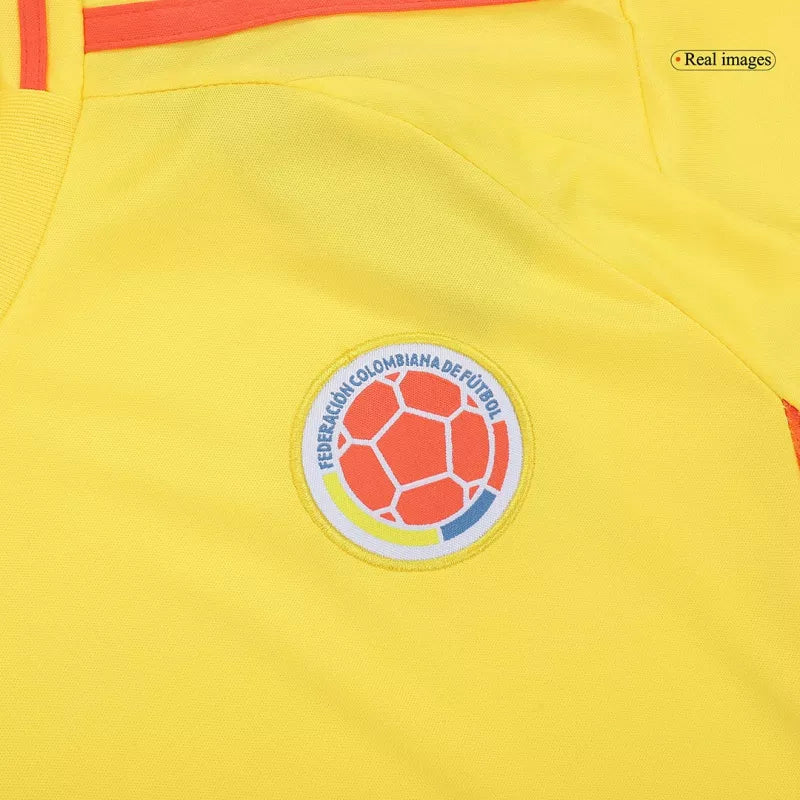 Colombia Home Jersey Kit Copa America 2024 Kids(Jersey+Shorts)