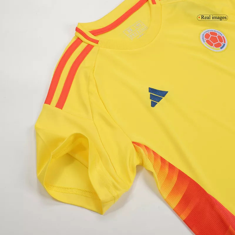 Colombia Home Jersey Kit Copa America 2024 Kids(Jersey+Shorts)